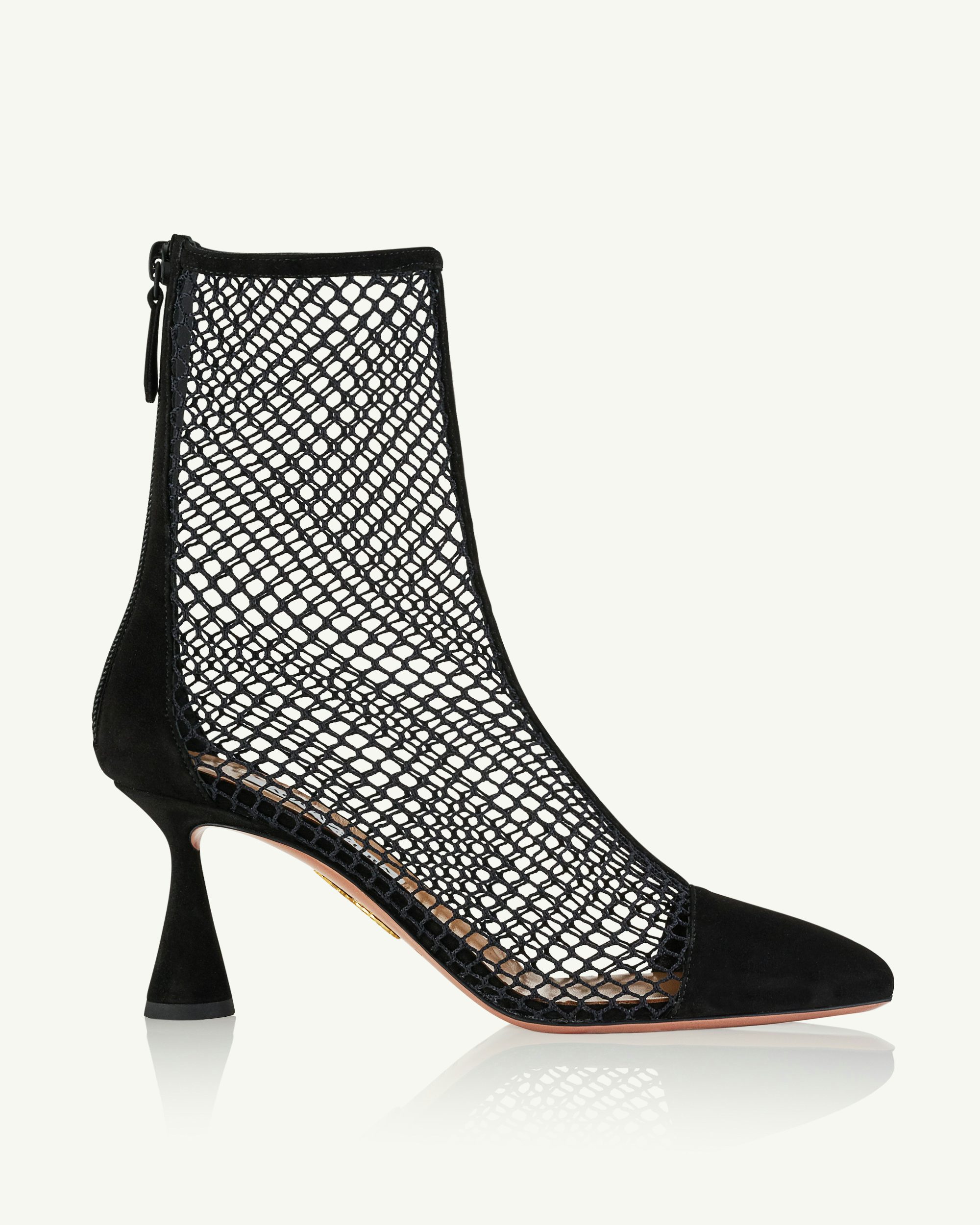 Amore Mesh Bootie 75 BLACK Aquazzura Official