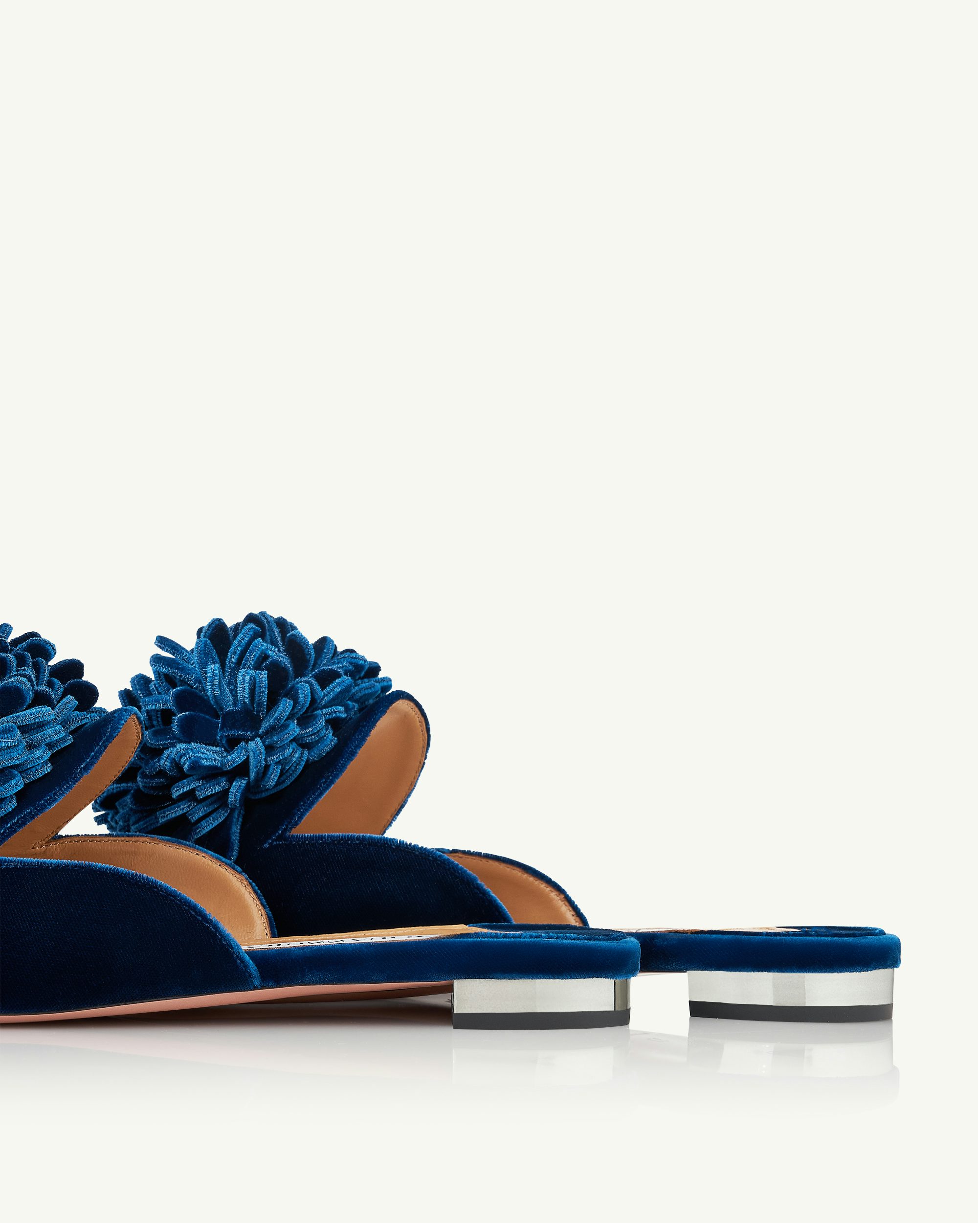 Couturier Mule Flat BLAU Aquazzura Official