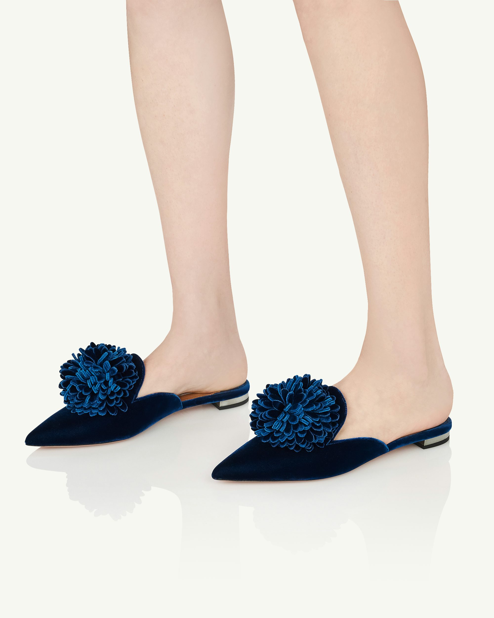 Black mules flat online