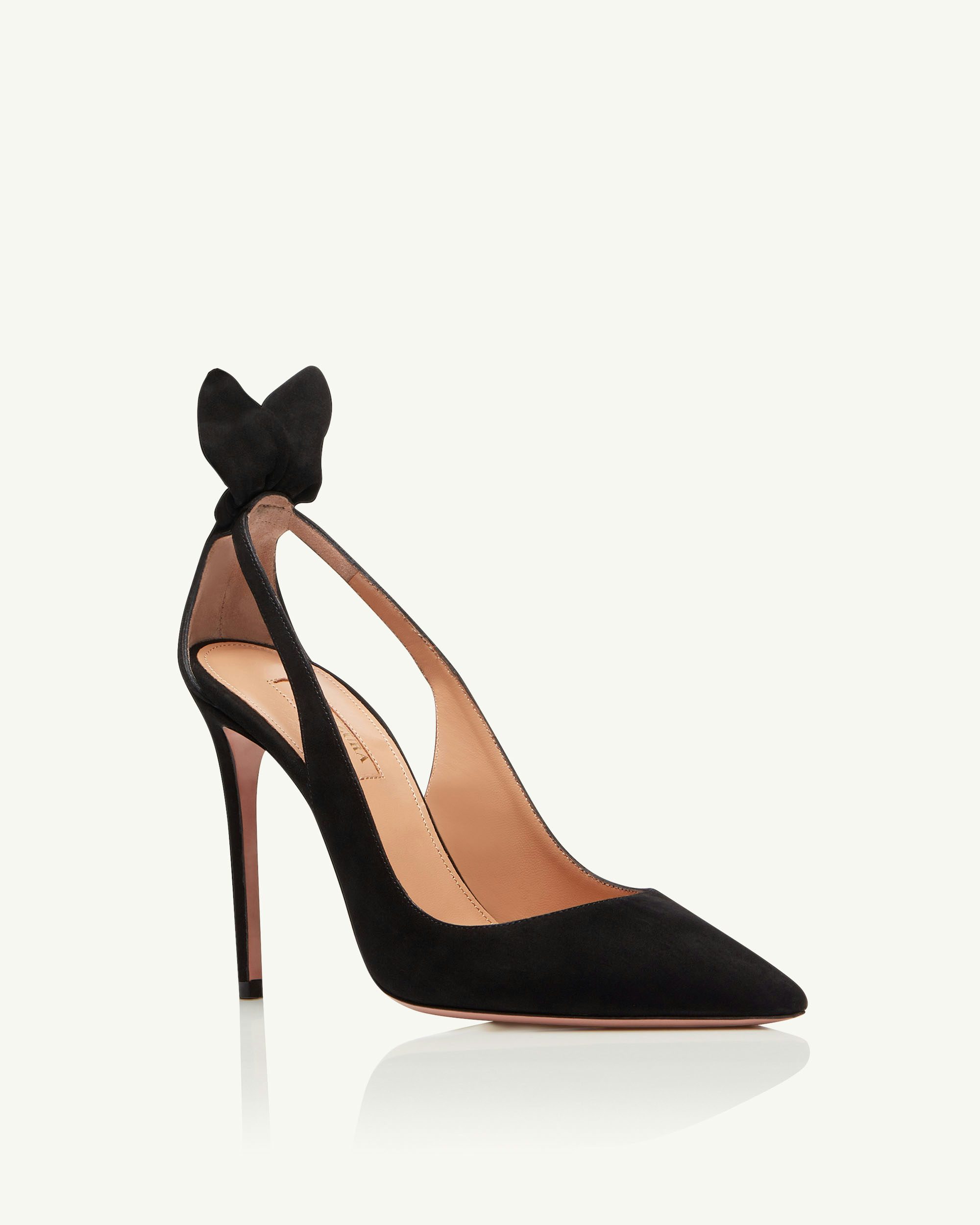 Bow Tie Pump 105 SCHWARZ Aquazzura Official