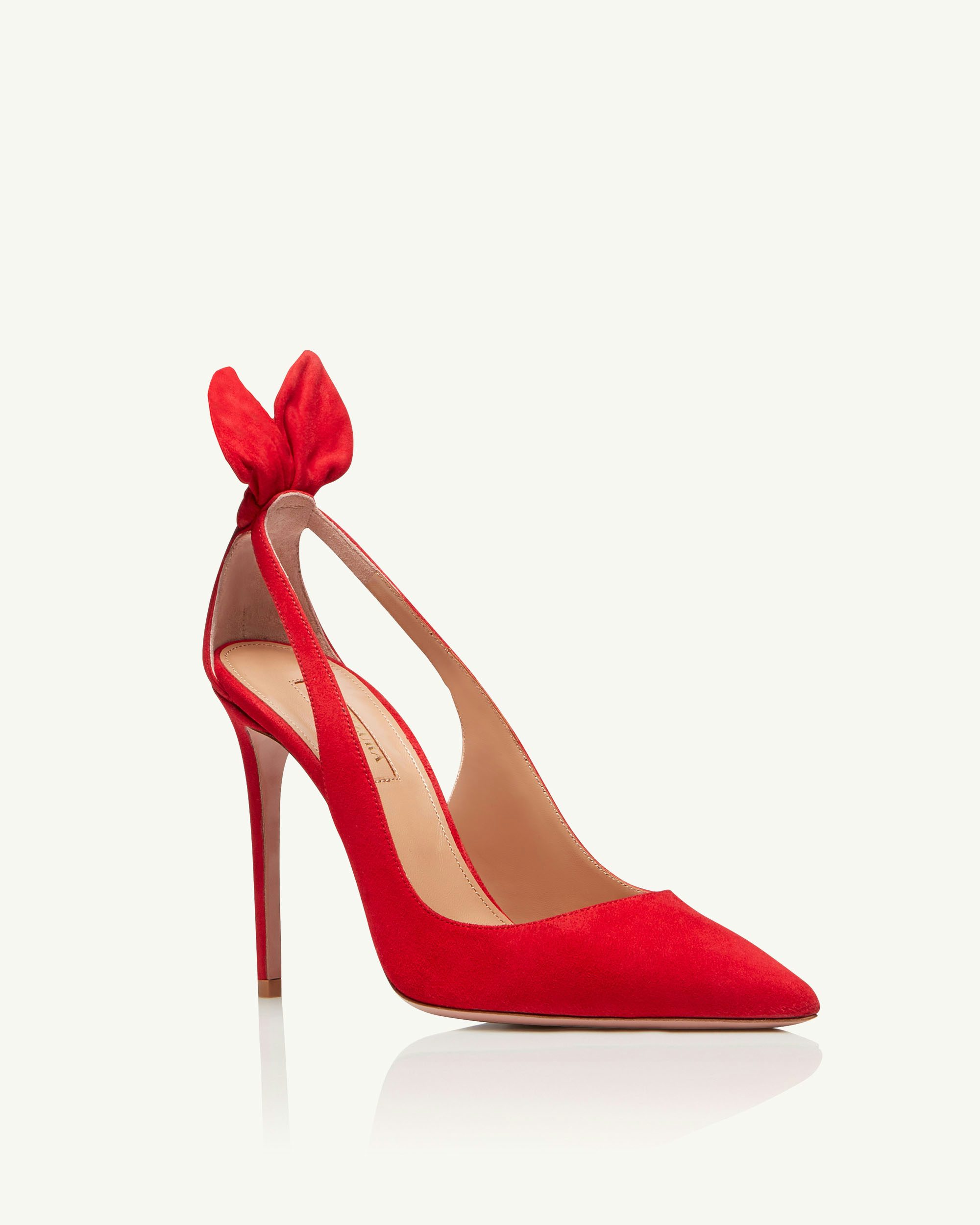 Aquazzura Bow Tie Pump 105 Red