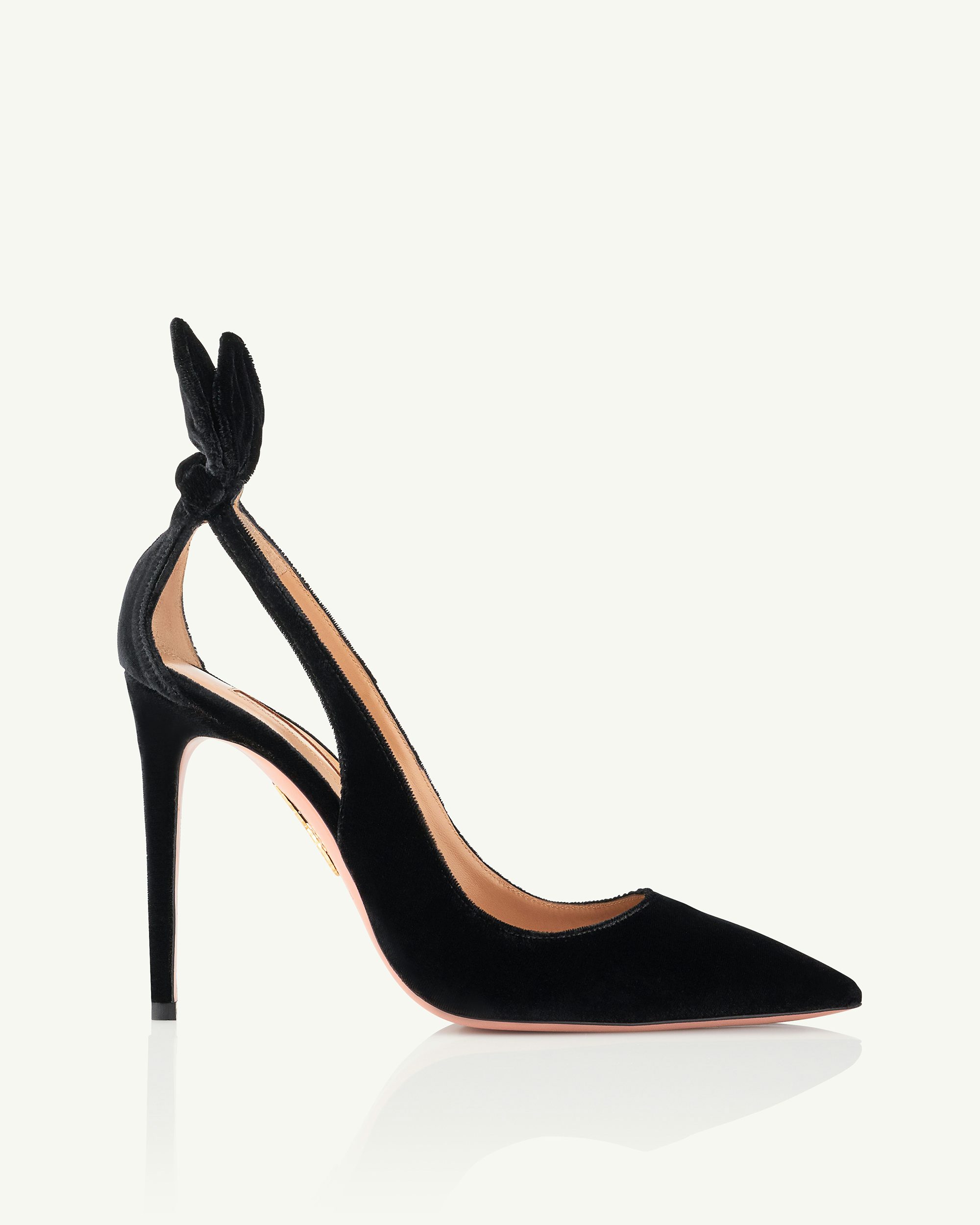 Bow Tie Pump 105 SCHWARZ Aquazzura Official