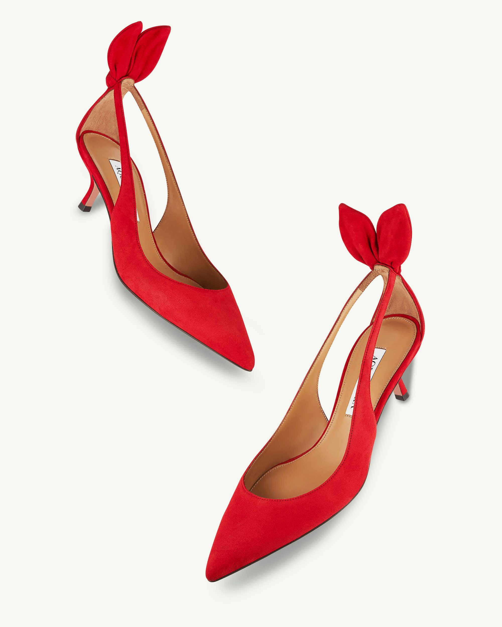 Bow Tie Pump 50 RED Aquazzura Official