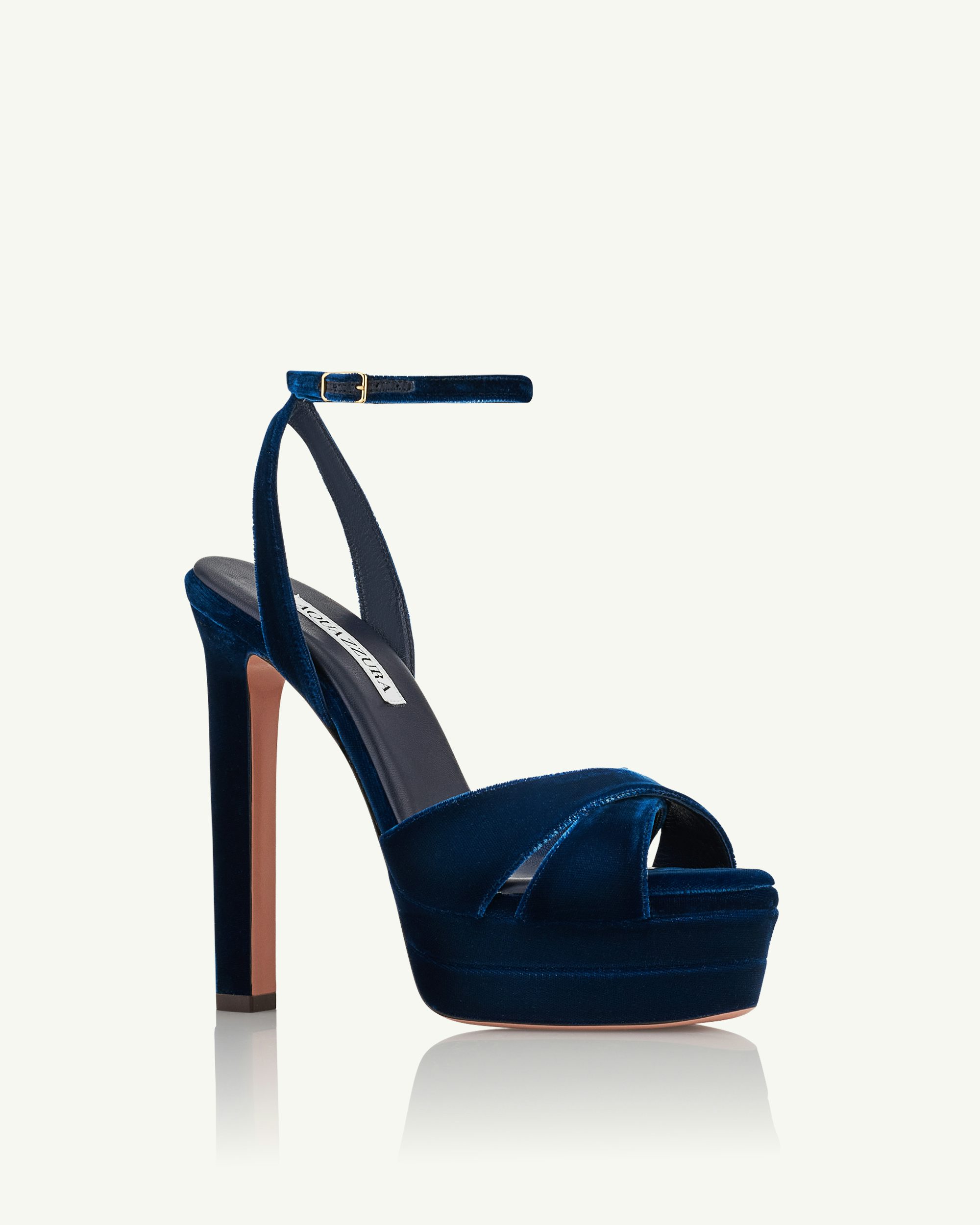 Aquazzura Divine Sandal Plateau 130 Blue