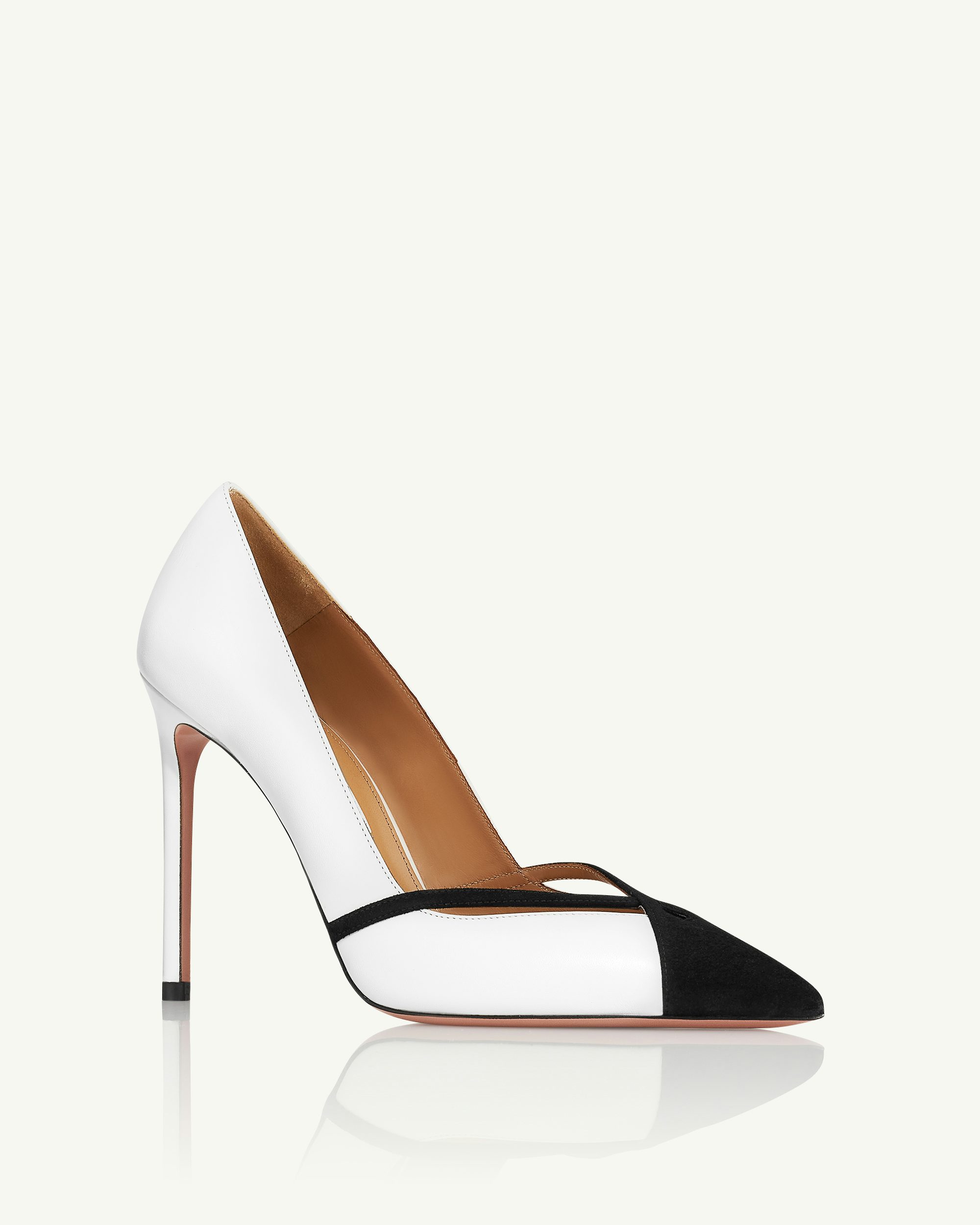 French Muse Pump 105 SCHWARZ WEISS Aquazzura Official