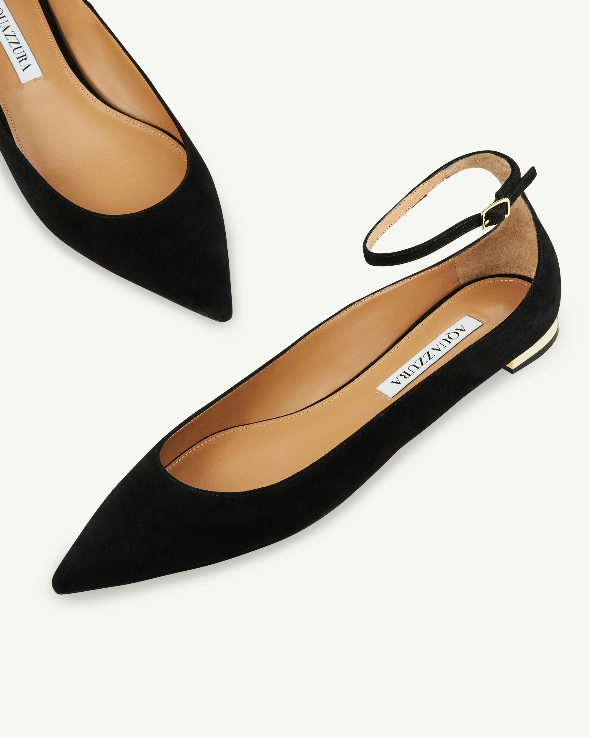 Love Affair Flat SCHWARZ Aquazzura Official