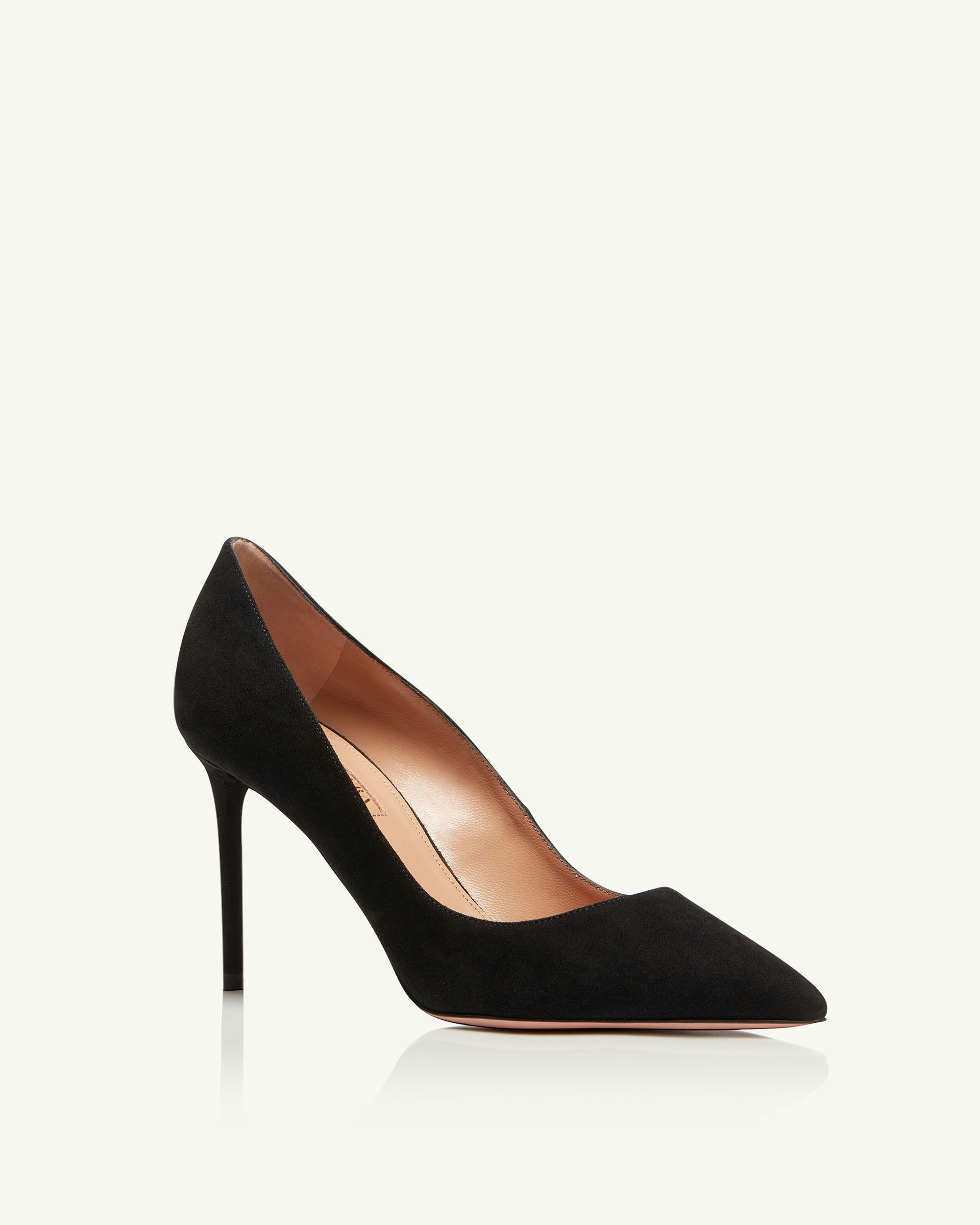 Aquazzura shops black suede pumps