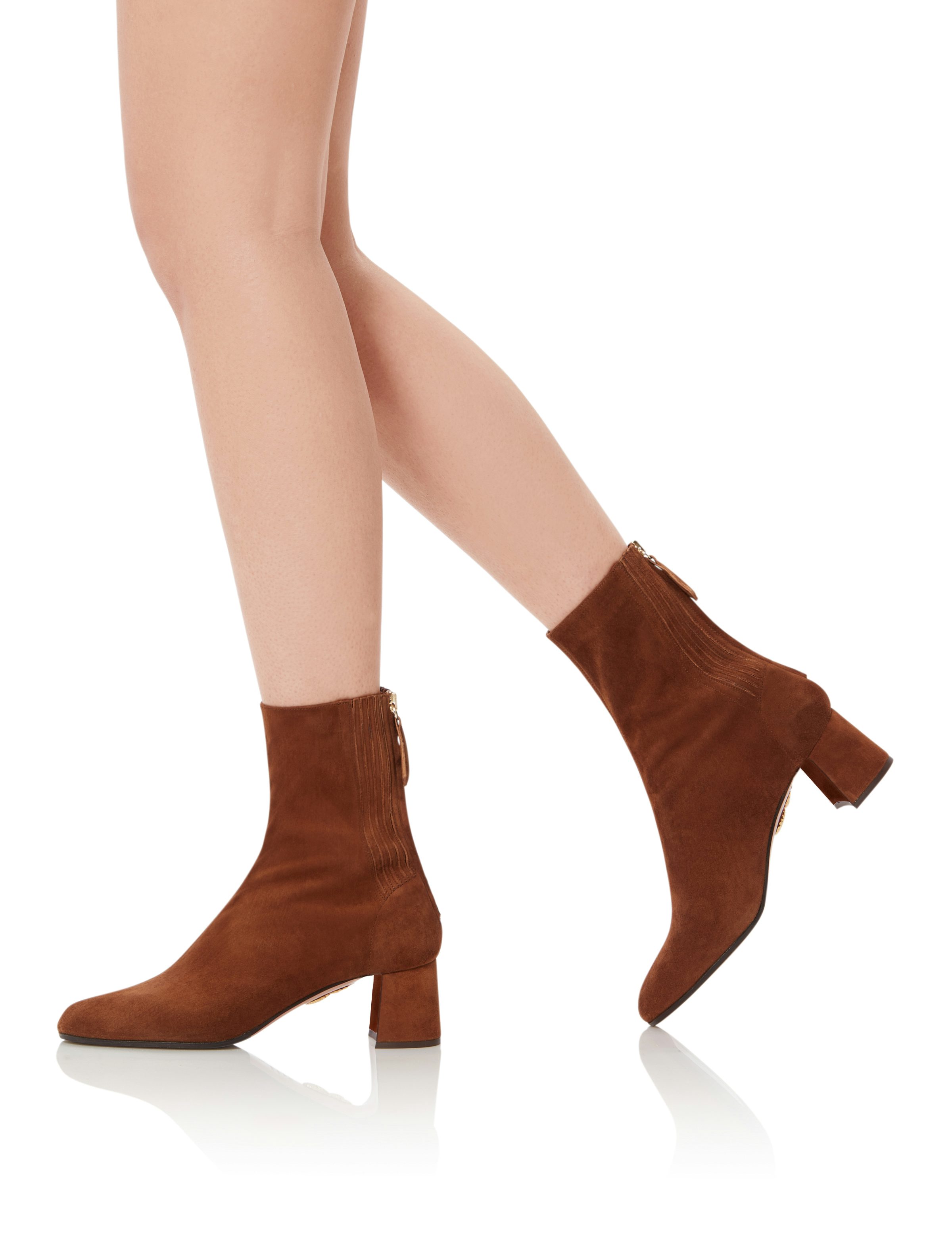 Aquazzura suede booties online