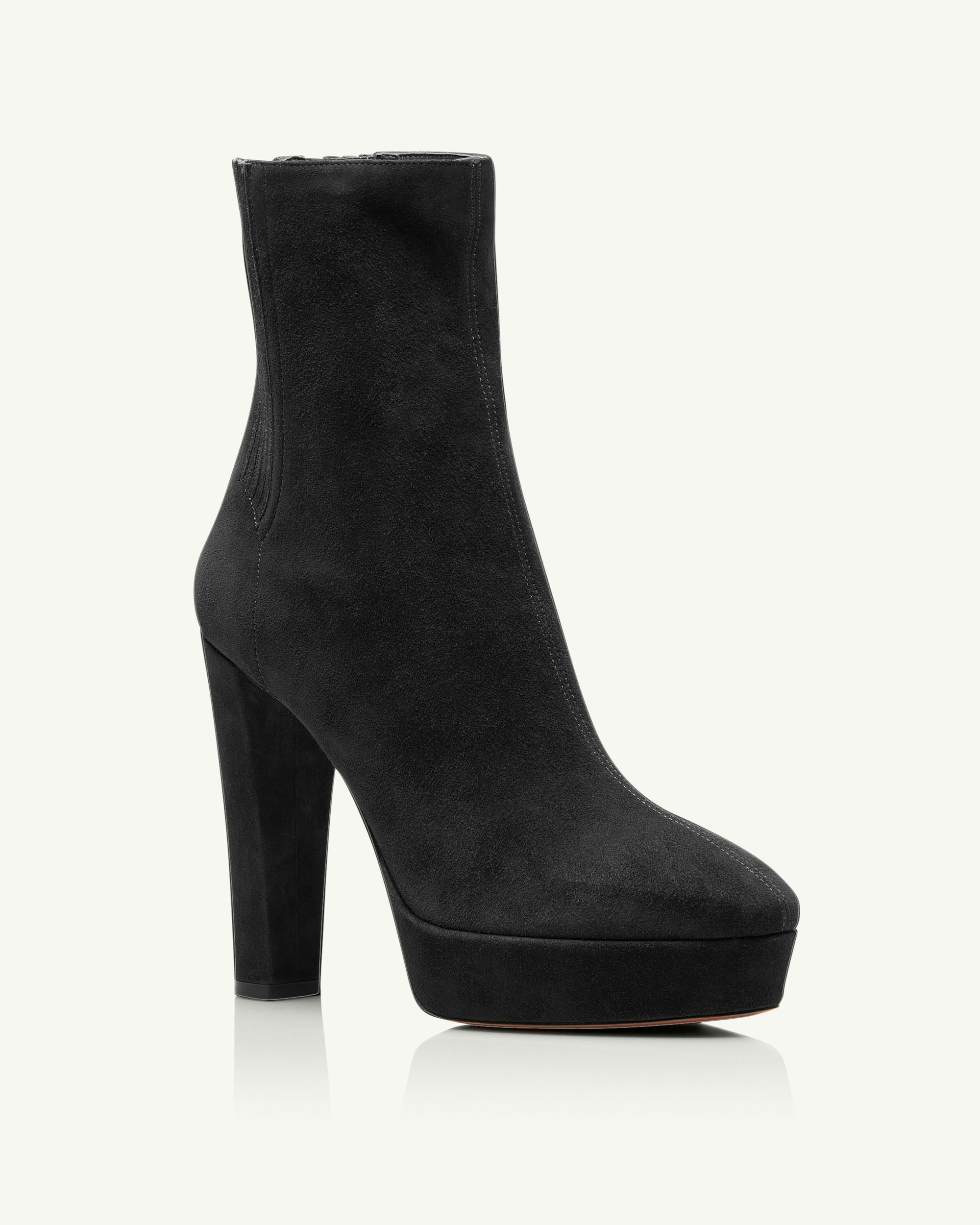 Aquazzura Saint Honore Plateau 120 Ankle Boots Black It 41