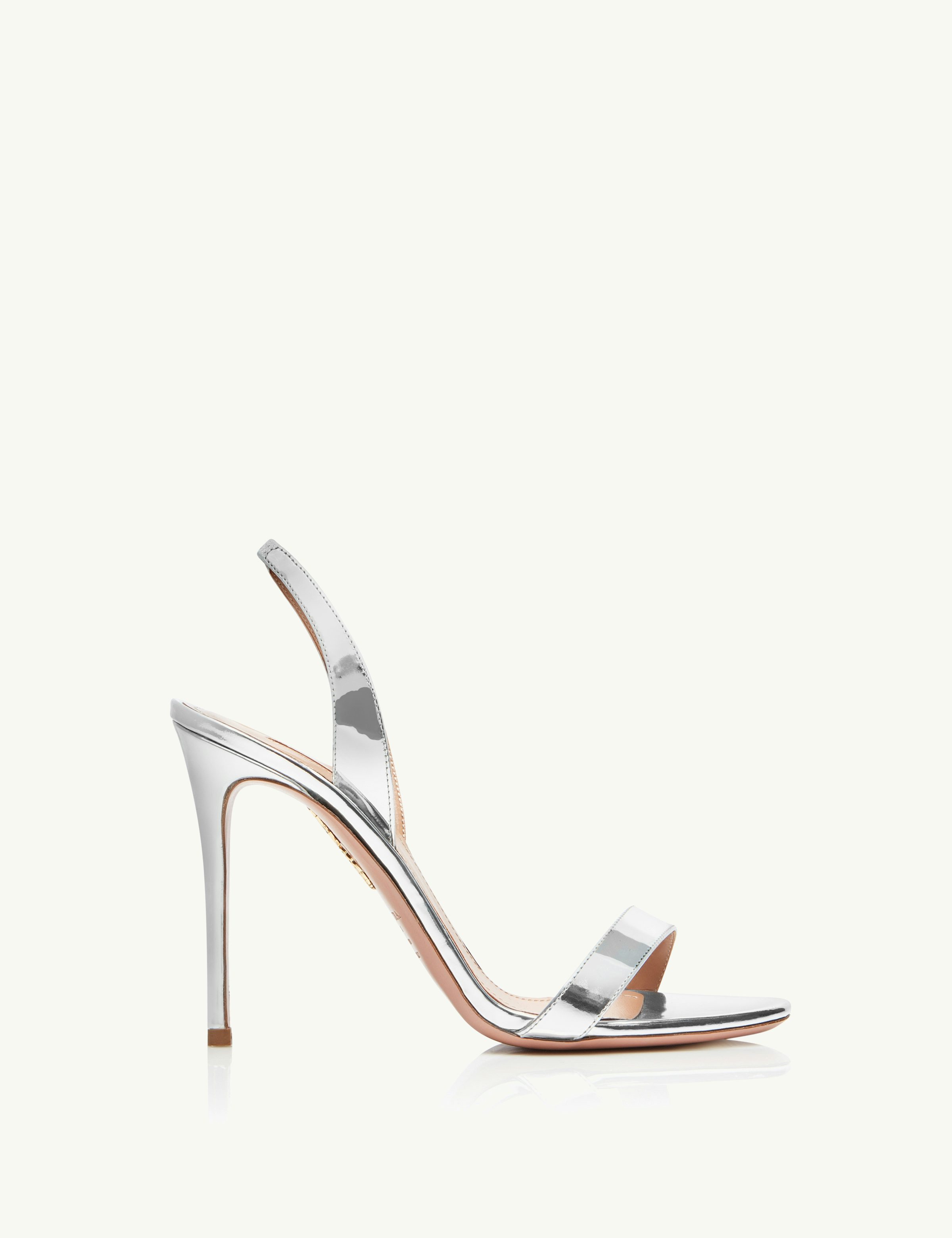 So Nude Sandal 105 SILBER Aquazzura Official