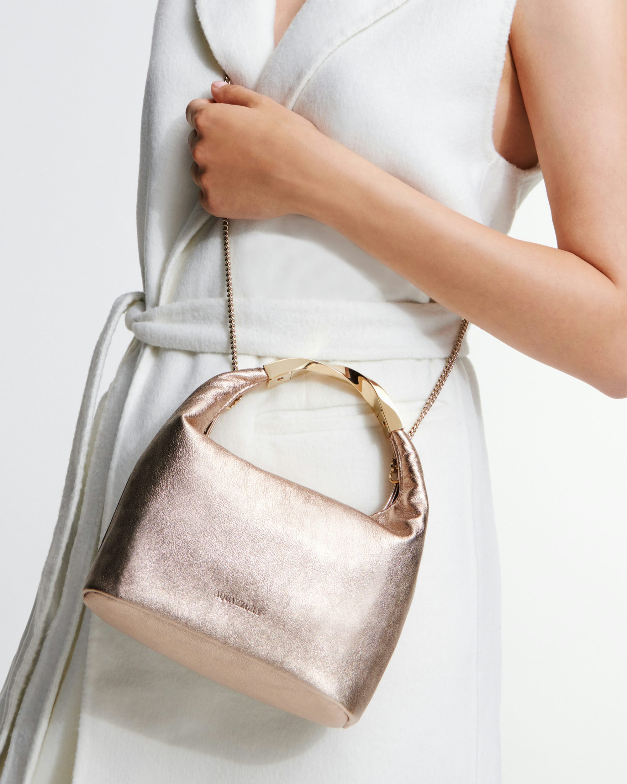 Rose gold hobo bag sale