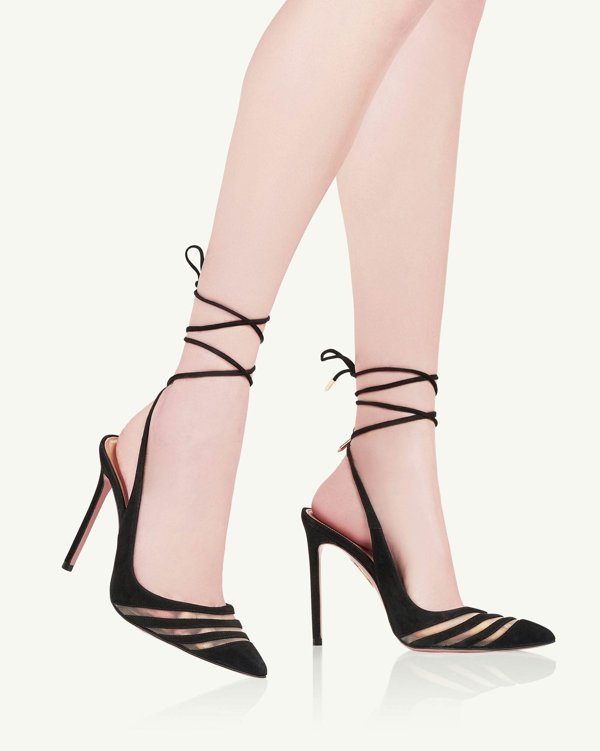 Aquazzura lace up pumps online