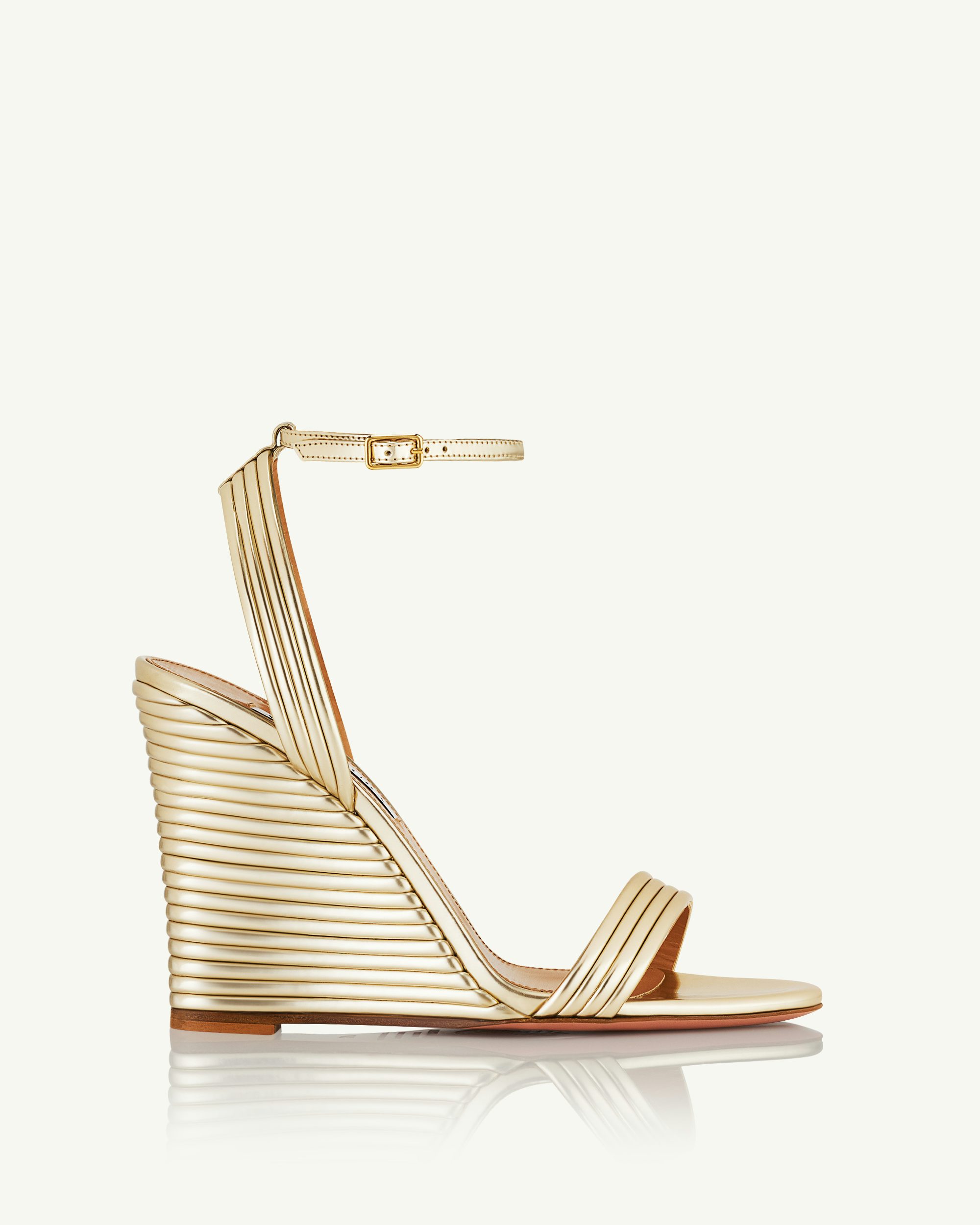 Wedge rose deals gold sandals